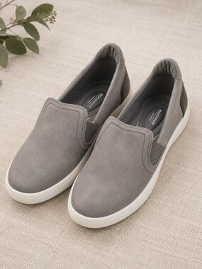 Rockport CityLites Taupe Slip-On Comfort Sneakers Women's 8 Lightweight Shoes